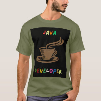 Camiseta Java Developer Men T-Shirt Black