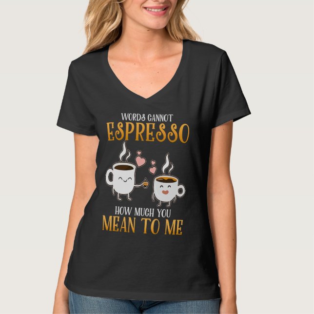 Camiseta Java Incrível  Punção Fofa para Bebedores de Espre (Frente)