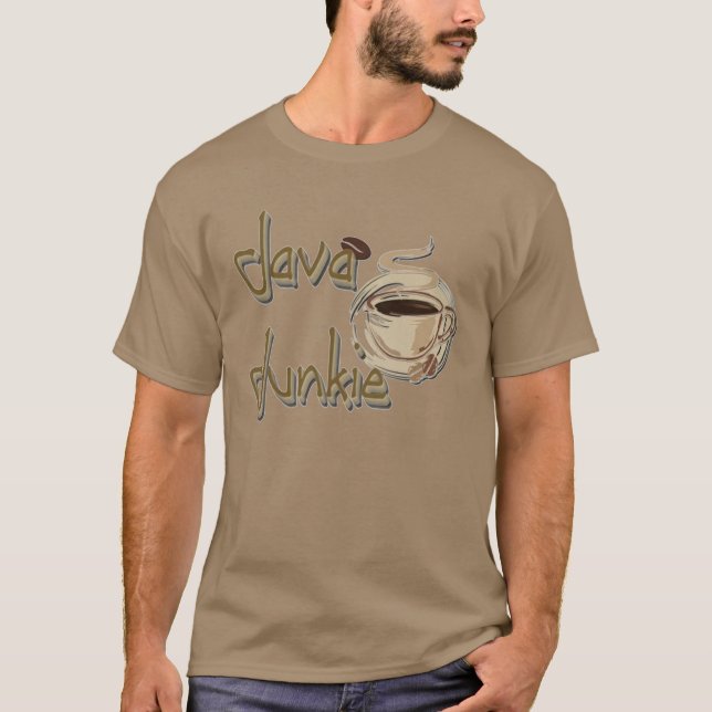 Camiseta Java Junkie Coffee Amplia T-Shirt (Frente)