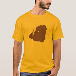 Camiseta javali perfil logotipo