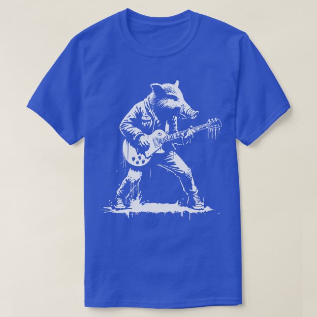 Camiseta javali tocando violão (Frente do Design)