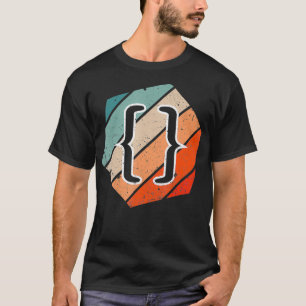 Camiseta JavaScript CSS do desenvolvedor da Web Vintage e H