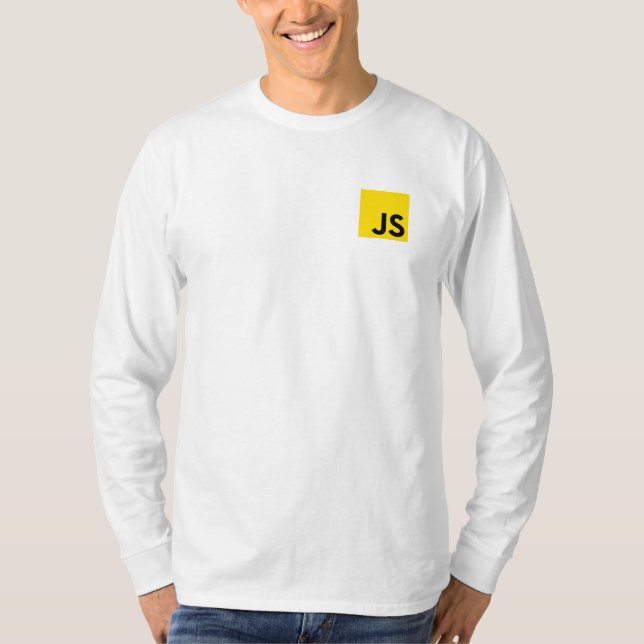 Camiseta Javascript design de logotipo (Frente)