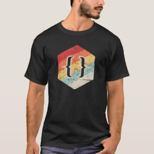 Camiseta JavaScript e CS HTML do desenvolvedor da Web da Re