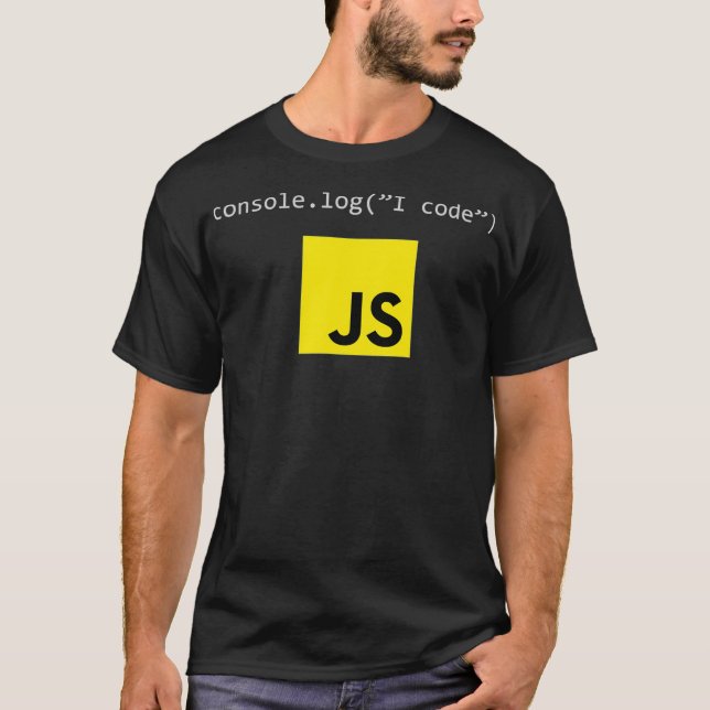 Camiseta JavaScript Js Code Coding Programmer Tech Develope (Frente)
