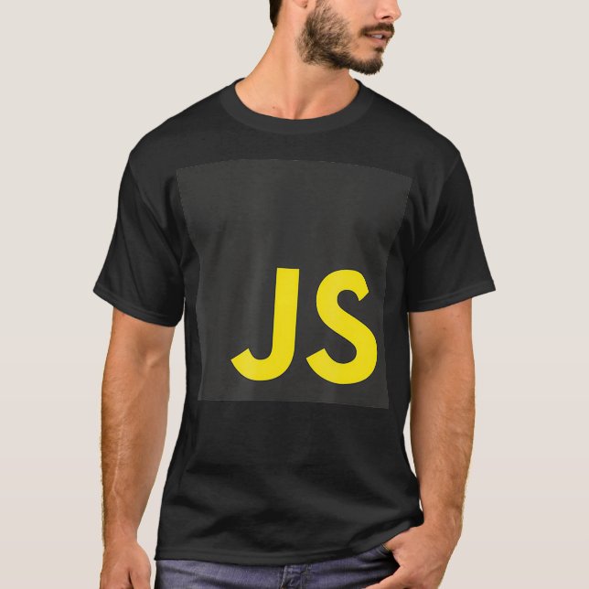 Camiseta JavaScript JS Reage Angular Vue Node Software Engi (Frente)