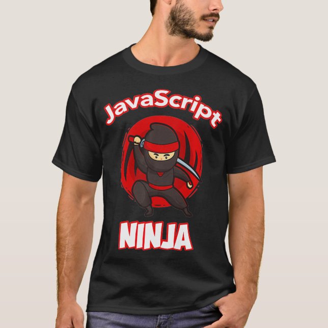 Camiseta JavaScript Ninja Programmer Premium  (Frente)