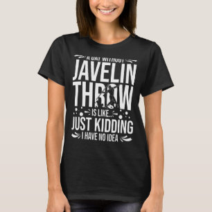 Camiseta Javelin Jogando Via E Trava Lança De Campo