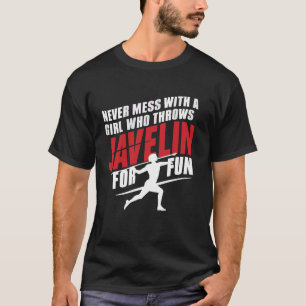 Camiseta Javelin Throw Atleta do Esporte Javelin Thrower Tr