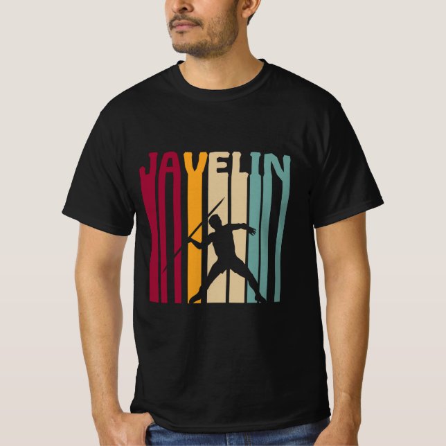 Camiseta Javelin Throw Javelin Retro Silhouette Gift (Frente)