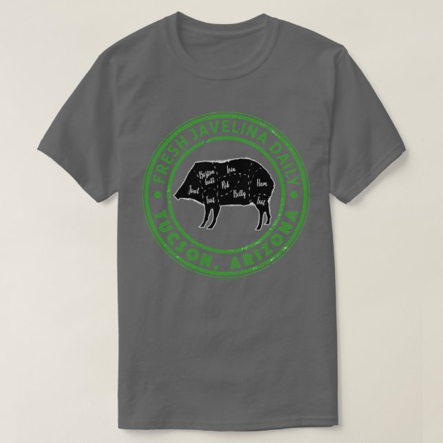 Camiseta Javelina Daily Tucson Arizona Souvenir Tshir (Frente do Design)