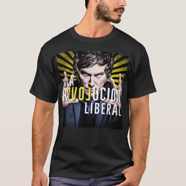 Camiseta Javier Milei La Revolución Liberal (Frente)