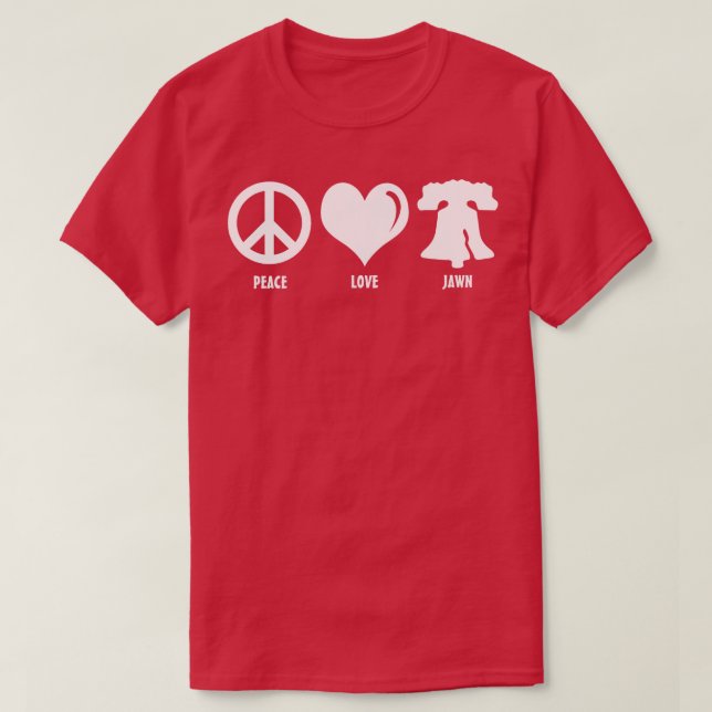 Camiseta Jawn Philly Liberty Bell Brotherly Love (Frente do Design)