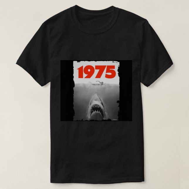 Camiseta Jaws 1975 fan art Shower Curtain.png (Frente do Design)