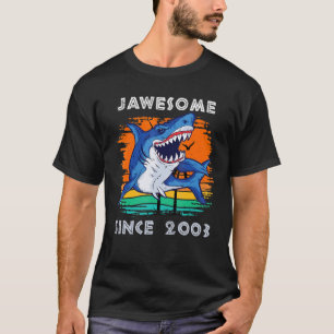 Camiseta Jawsome Incrível Desde 2003 Tubarões Mar Oceano Fã