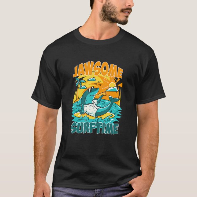 Camiseta Jawsome Surf Time Hawaii Costumed (Frente)