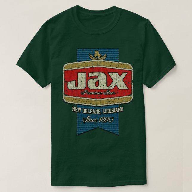 Camiseta Jax Beer New Orleans 1890 TShirt (Frente do Design)
