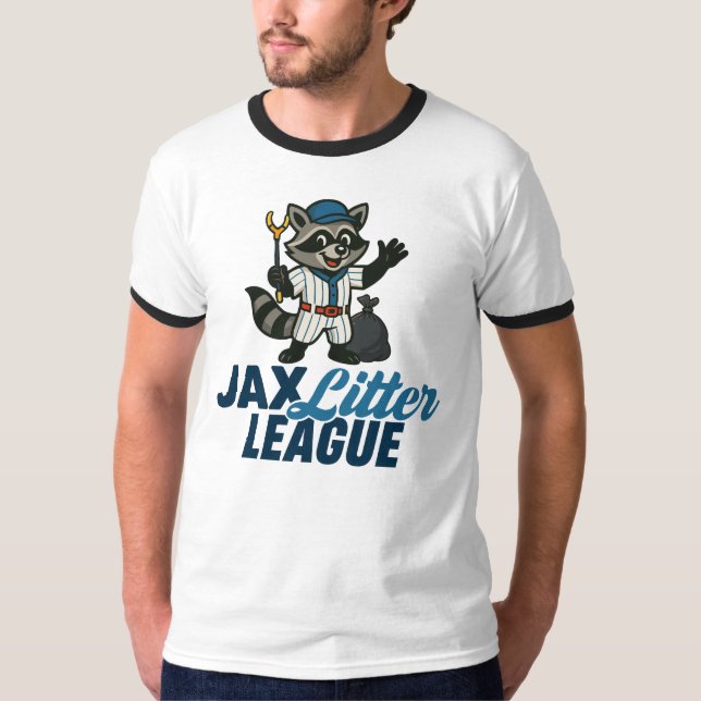 Camiseta Jax Litter League Ringer T-Shirt (Frente)