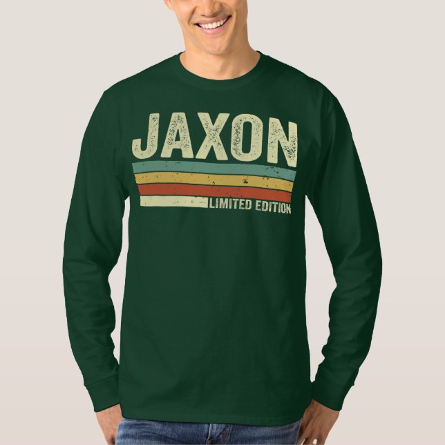 Camiseta Jaxon Gift Name Personalizado Funny Retro Vintage (Frente)