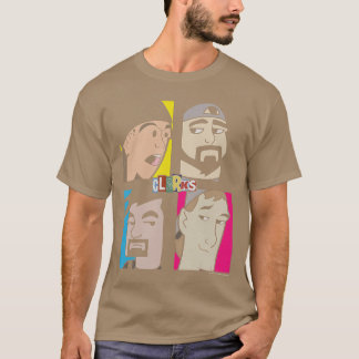 Camiseta Jay Silent Bob Clerks Group Shot Cartoon Character