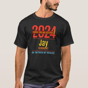 Camiseta Jay Vermont VT Total Eclipse Solar 2024 4 Premiu