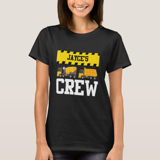 Camiseta Jayce Construction Crew Custom Dumpcaminhão (Frente)