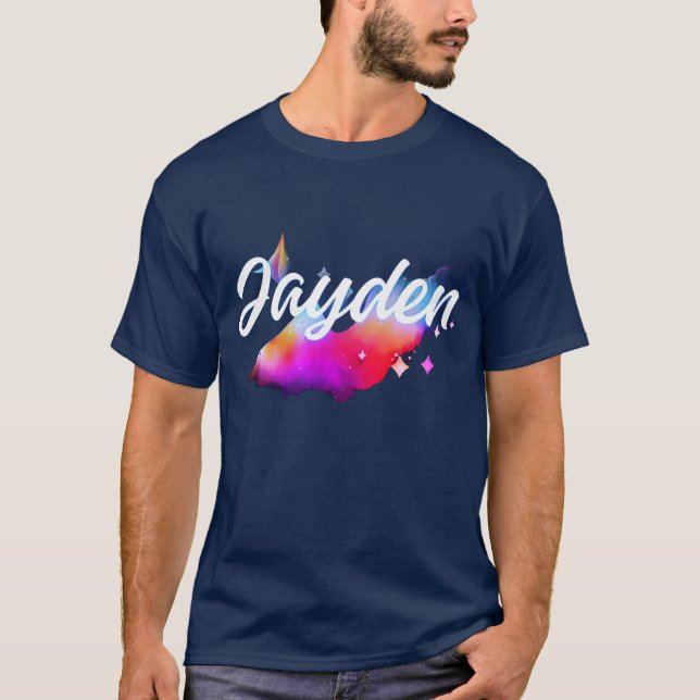 Camiseta Jayden – Modern Dynamic Name Concept (Frente)