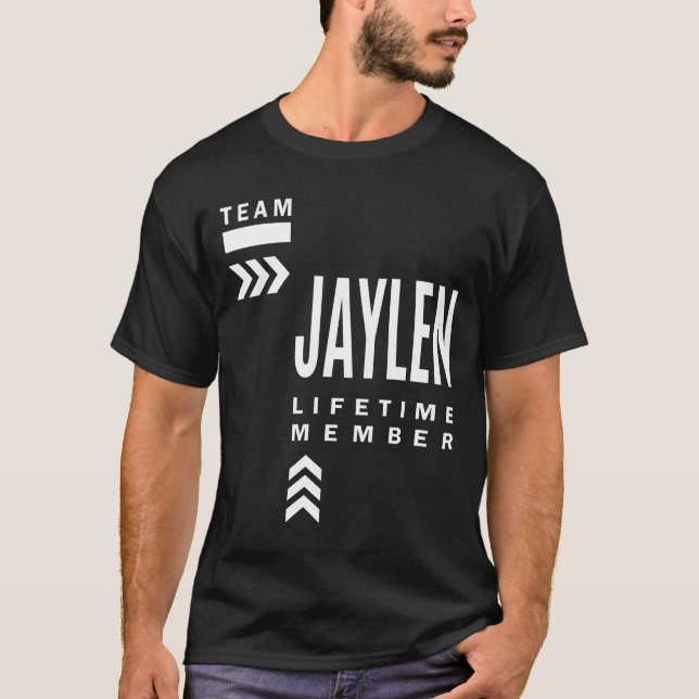 Camiseta Jaylen Personalizado Nome Aniversário Presente (Frente)