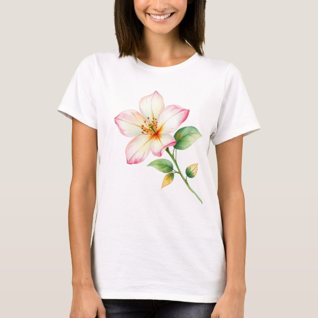 Camiseta jazmine flower (Frente)