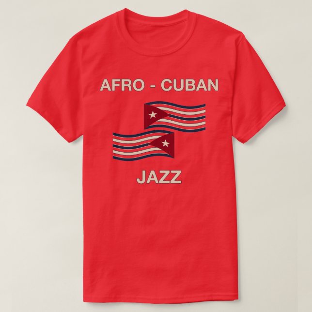 Camiseta Jazz afro-cubana (Frente do Design)