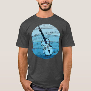 Camiseta Jazz Bhelp Music Notation Double Bass Professora M