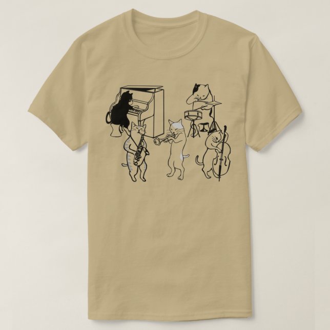 CAMISETA JAZZ CATS  (Frente do Design)