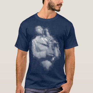 Camiseta jazz de raster da antiga escola