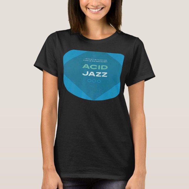 Camiseta Jazz dos anos 90 com ácido retrô (Frente)