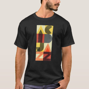 Camiseta Jazz dos anos 90 com ácido retrô