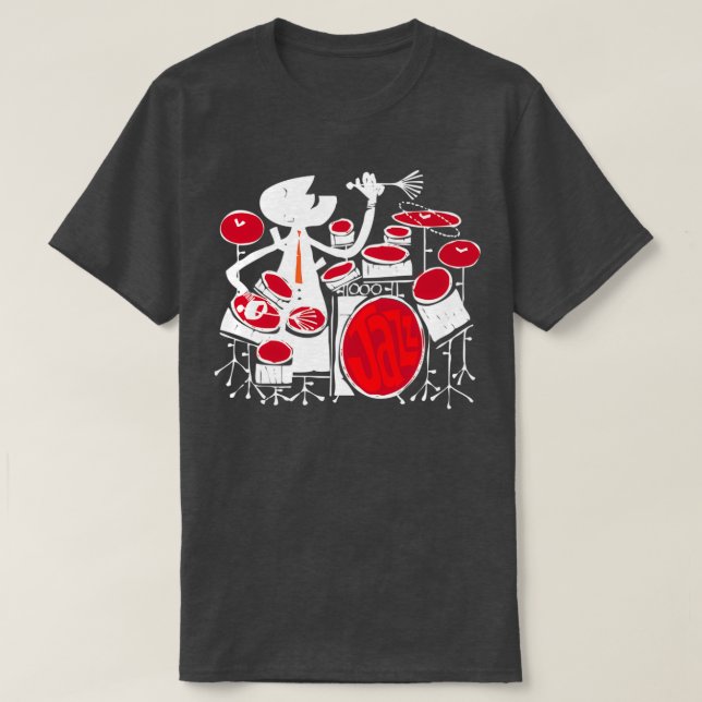 Camiseta Jazz Drummer (Frente do Design)
