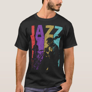 Camiseta Jazz E Mais Jazz - Design de Tipografia Retroativa