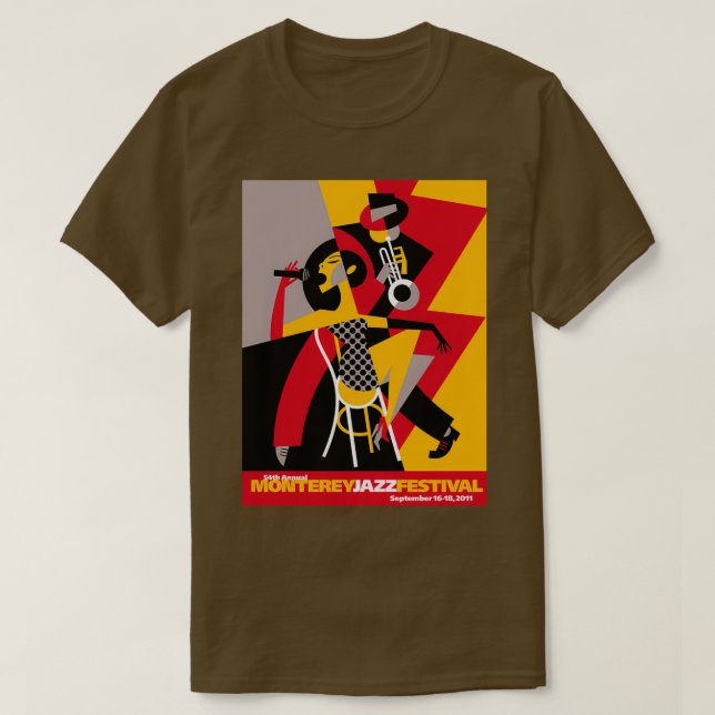 Camiseta Jazz em Monterey (Frente do Design)