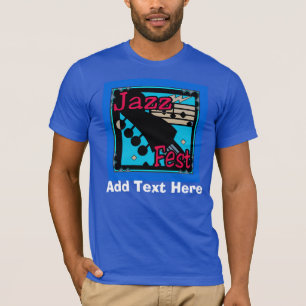 Camiseta Jazz Fest Guitar em Azul