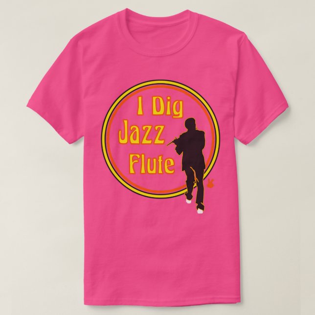Camiseta Jazz Flute (Frente do Design)