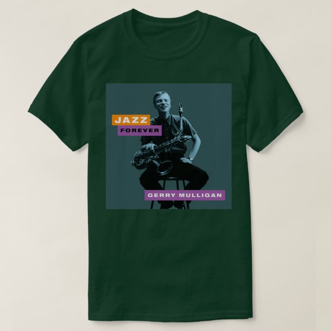 Camiseta Jazz Forever Gerry Mulligan (Frente do Design)