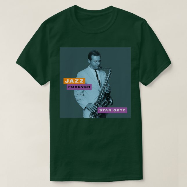Camiseta Jazz Forever Stan Getz (Frente do Design)