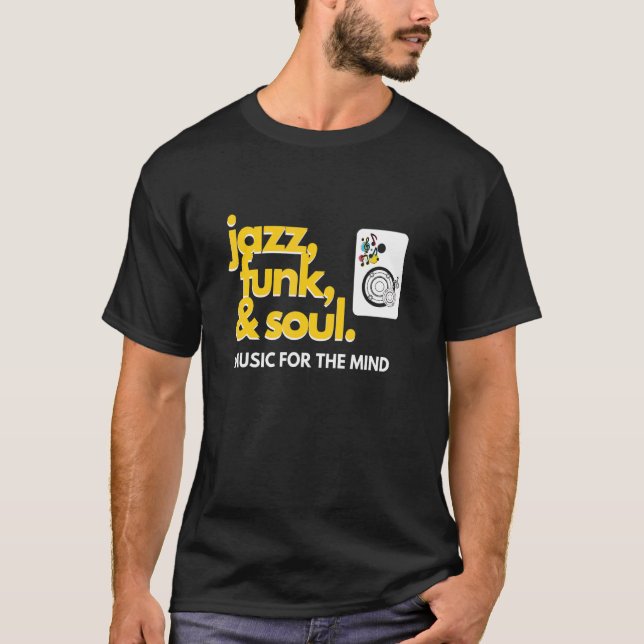Camiseta Jazz Funk & Soul Legal Hip Men Mulheres Jazz 2 (Frente)