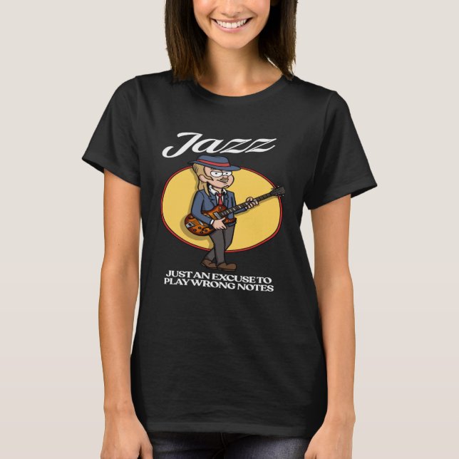 Camiseta Jazz Guitar Player (Frente)