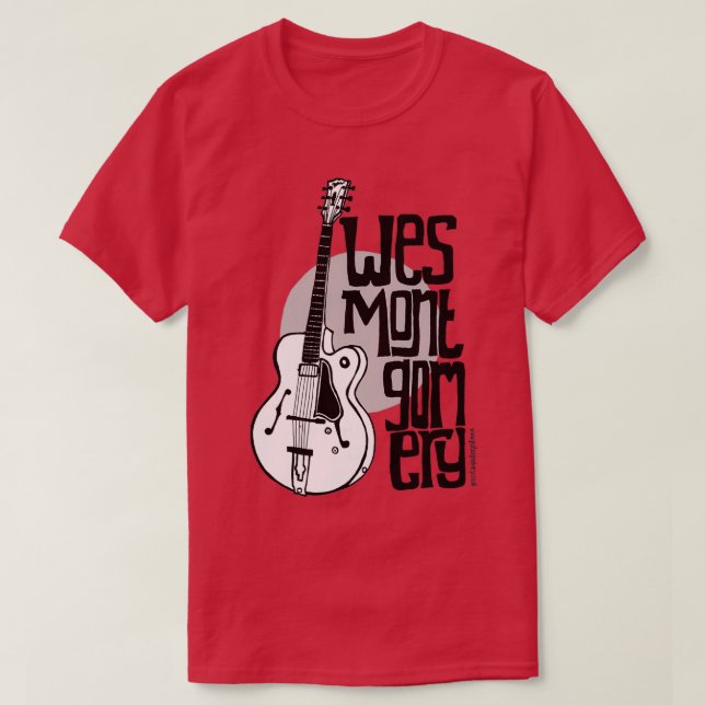 Camiseta Jazz Guitar Wes Montgomery Music Lover  (Frente do Design)
