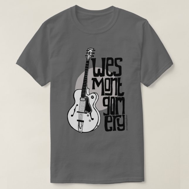 Camiseta Jazz Guitar Wes Montgomery Music Lover 1  (Frente do Design)