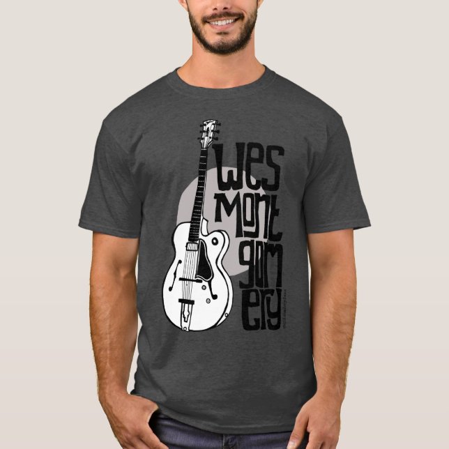 Camiseta Jazz Guitar Wes Montgomery Music Lover family (Frente)