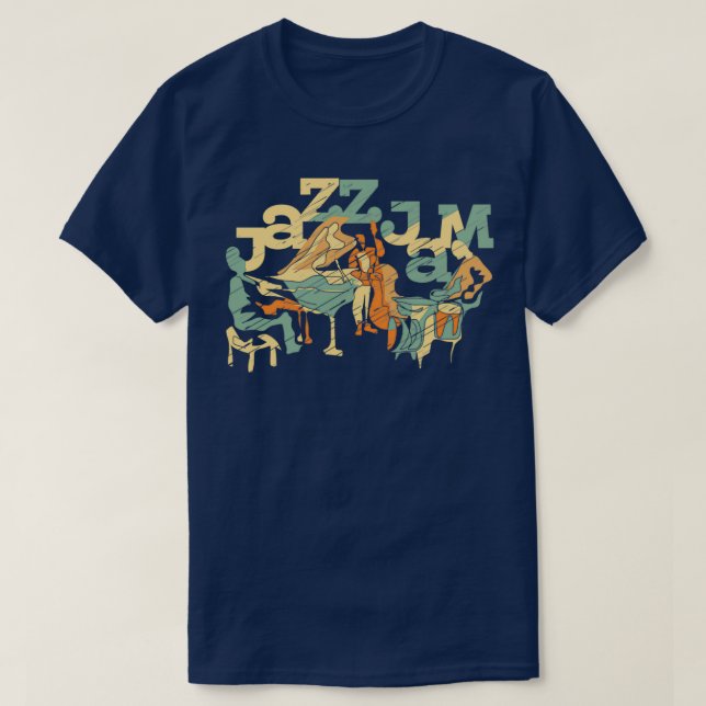 Camiseta Jazz Jam Jazz Trio Modern Jazz (Frente do Design)