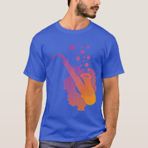 Camiseta Jazz Lover Saxofonista Música Instrumento Saxofôni