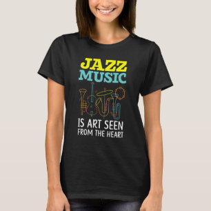 Camiseta Jazz Music Musican Instrumento Genre 1